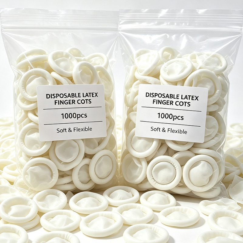 Latex Disposable Glove - 100-1000 szt. Białe Jednorazowe Nakładki na