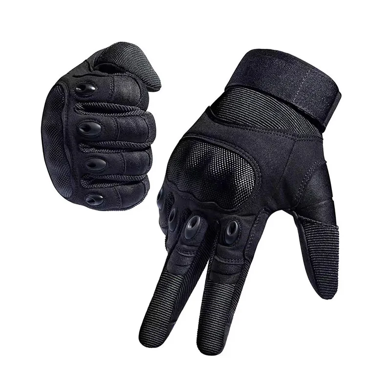 Motorcycle Glove Knuckle - Męskie rękawice taktyczne z pełnymi palcami,