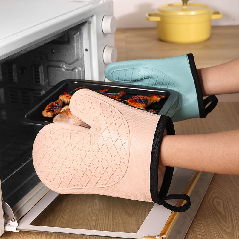 Oven Mitt Silicone - 2 szt. rękawic termoizolacyjnych, rękawice do