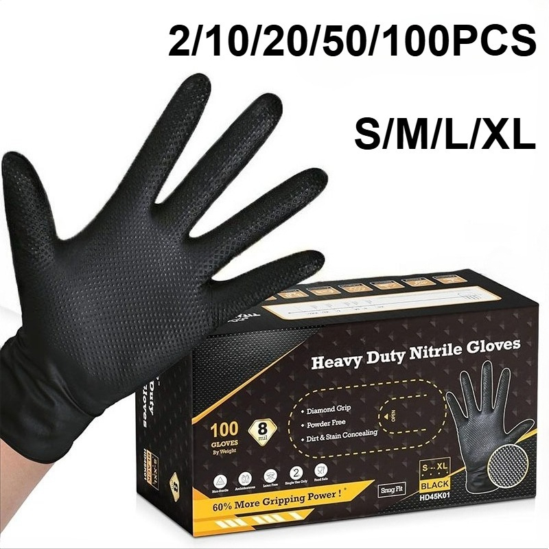 Nitrile Mechanic Glove - 2-100 SZTUK Rękawic Przemysłowych z Nitrylu,