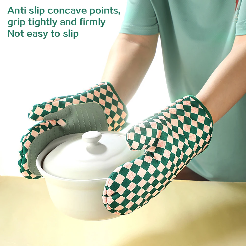 Oven Mitt Silicone - Silikonowe rękawice kuchenne odporne na ciepło,
