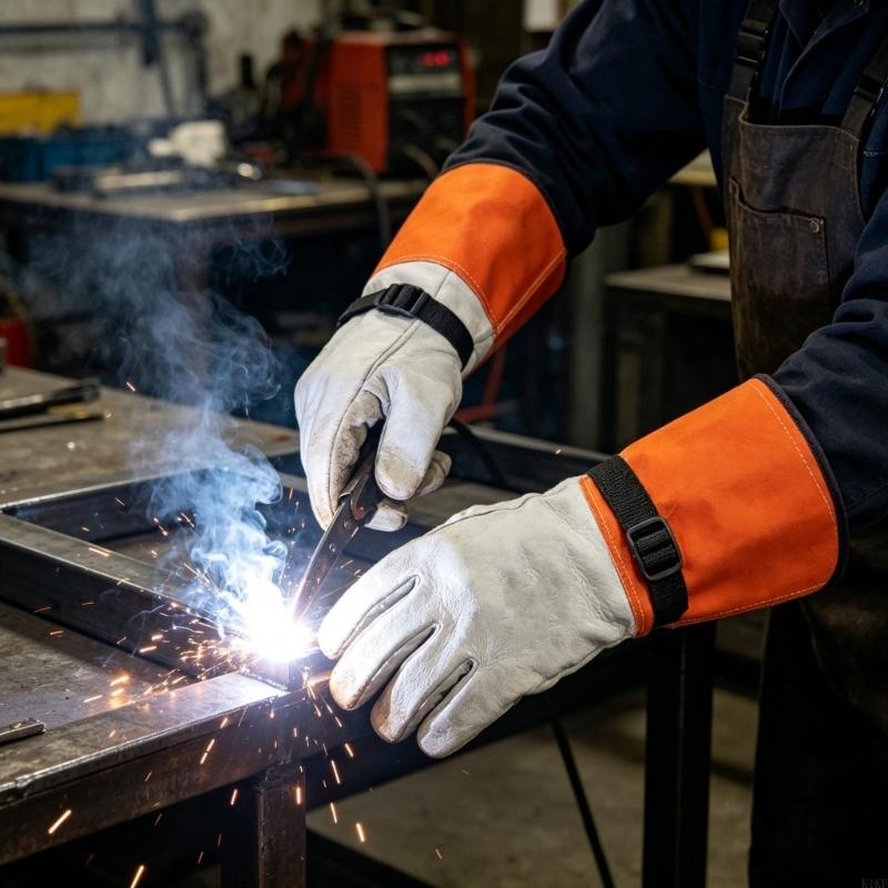 Heat Resistant Glove - Rękawice spawalnicze z koziej skóry, 14