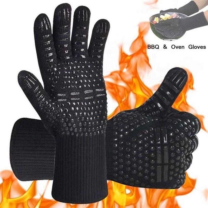 Oven Mitt Silicone - Wybuchowe rękawice wysokotemperaturowe BBQ1472℉ Odporne na