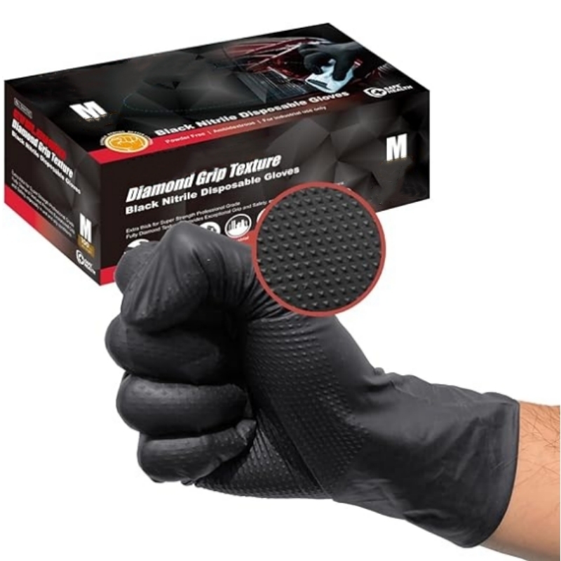 Rękawice nitrylowe czarne, wyt – Nitrile Mechanic Glove recenzja i cena