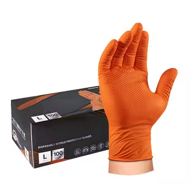 Rękawice nitrylowe pomarańczow – Nitrile Mechanic Glove recenzja i cena