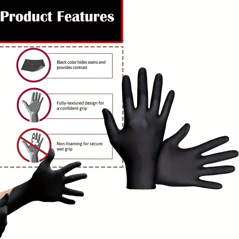 Czarne Jednorazowe Rękawice Ni – Nitrile Mechanic Glove recenzja i cena