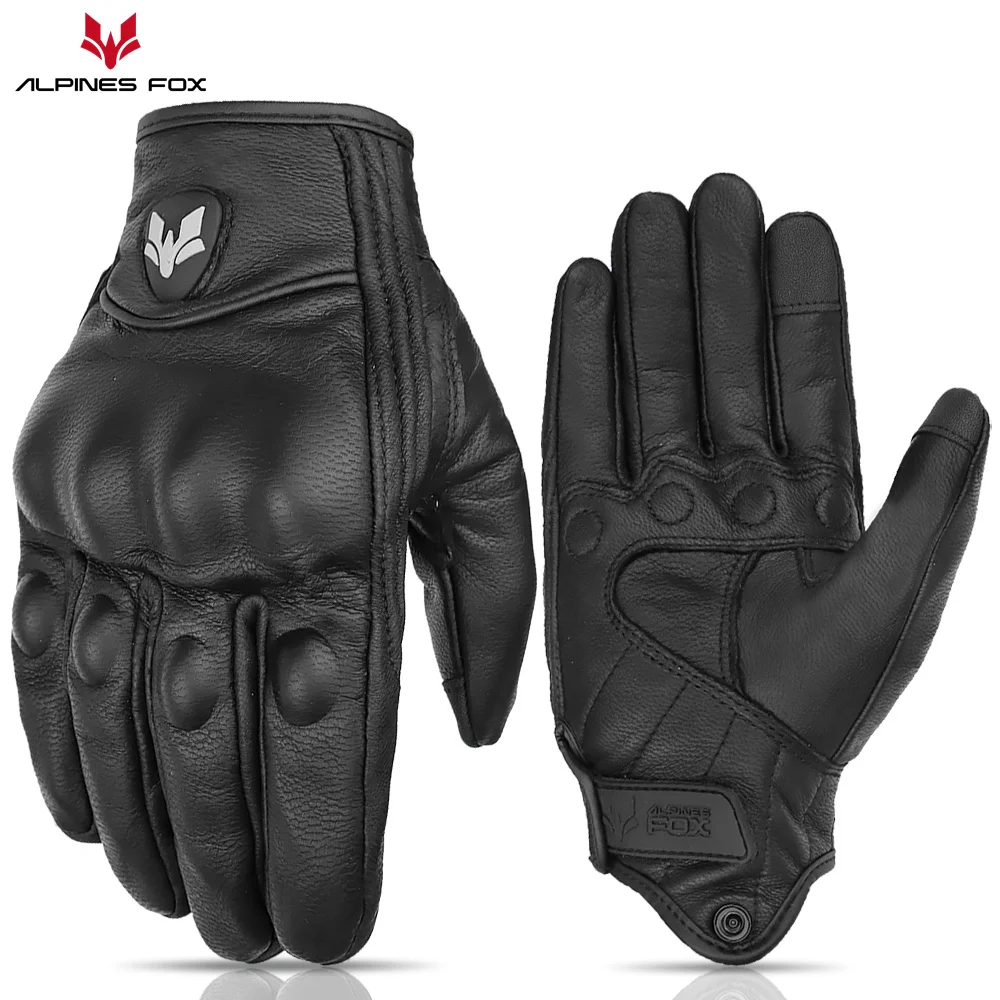 Unisexowe skórzane rękawice mo – Motorcycle Glove Knuckle recenzja i cena
