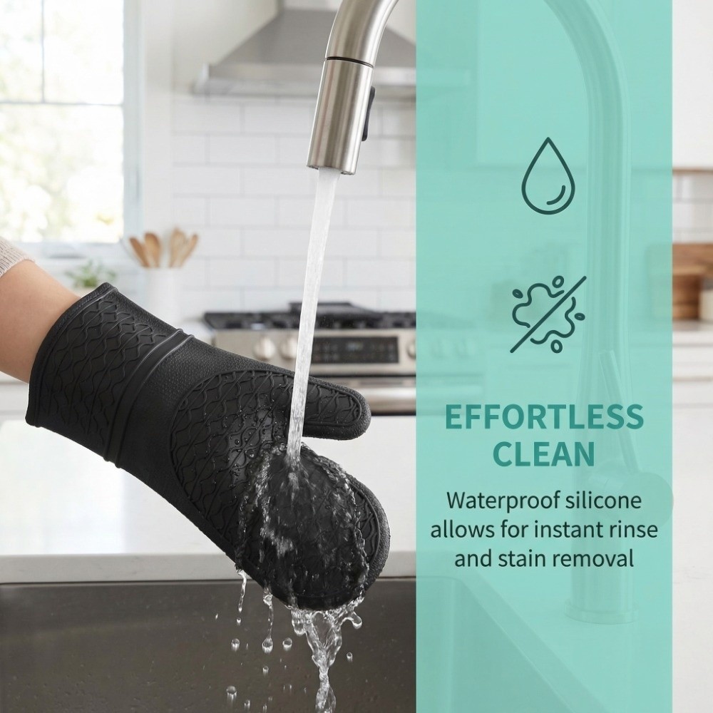 Rękawice kuchenne z silikonu s – Oven Mitt Silicone recenzja i cena